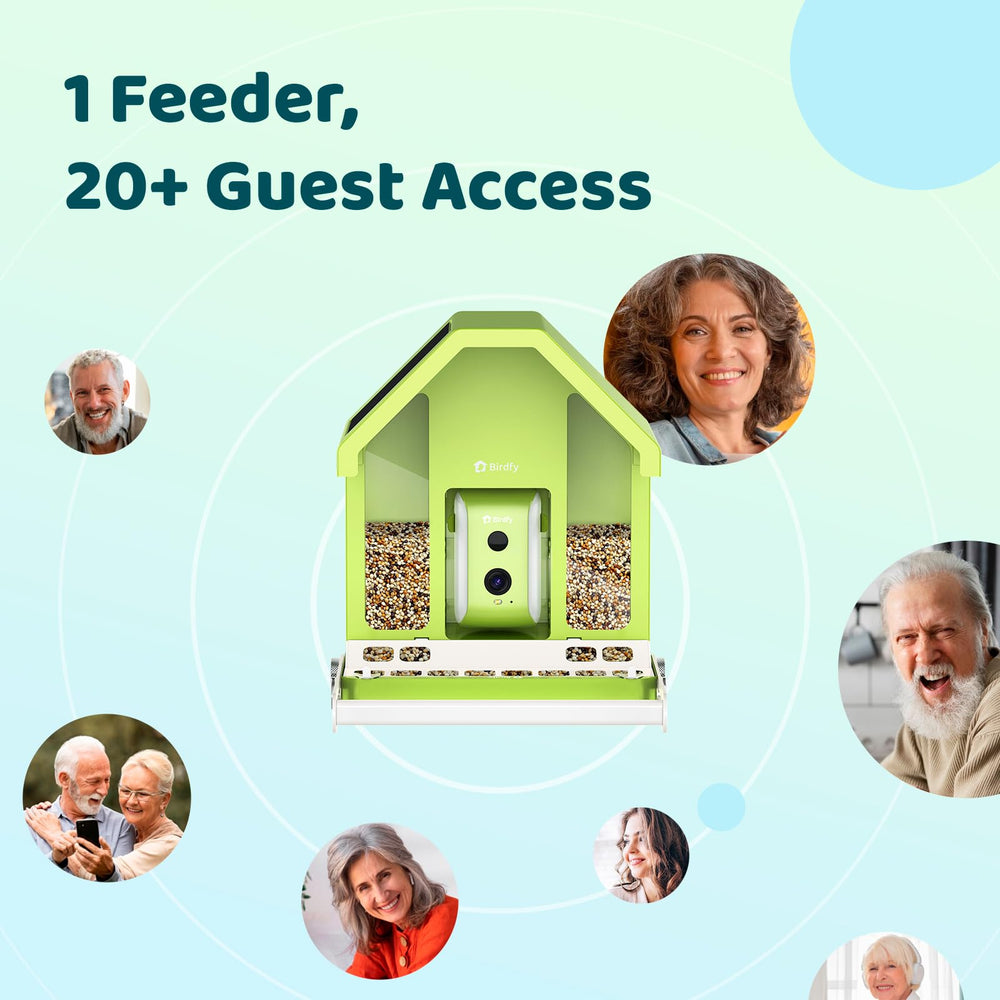Birdfy installed in a garden setting showing aesthetic curb appeal