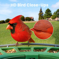 Birdfy night vision sample showing color footage at dusk for visibility