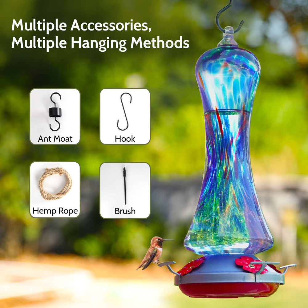 Birdkiss feeding ports and central perch detail, enables multiple birds to feed comfortably