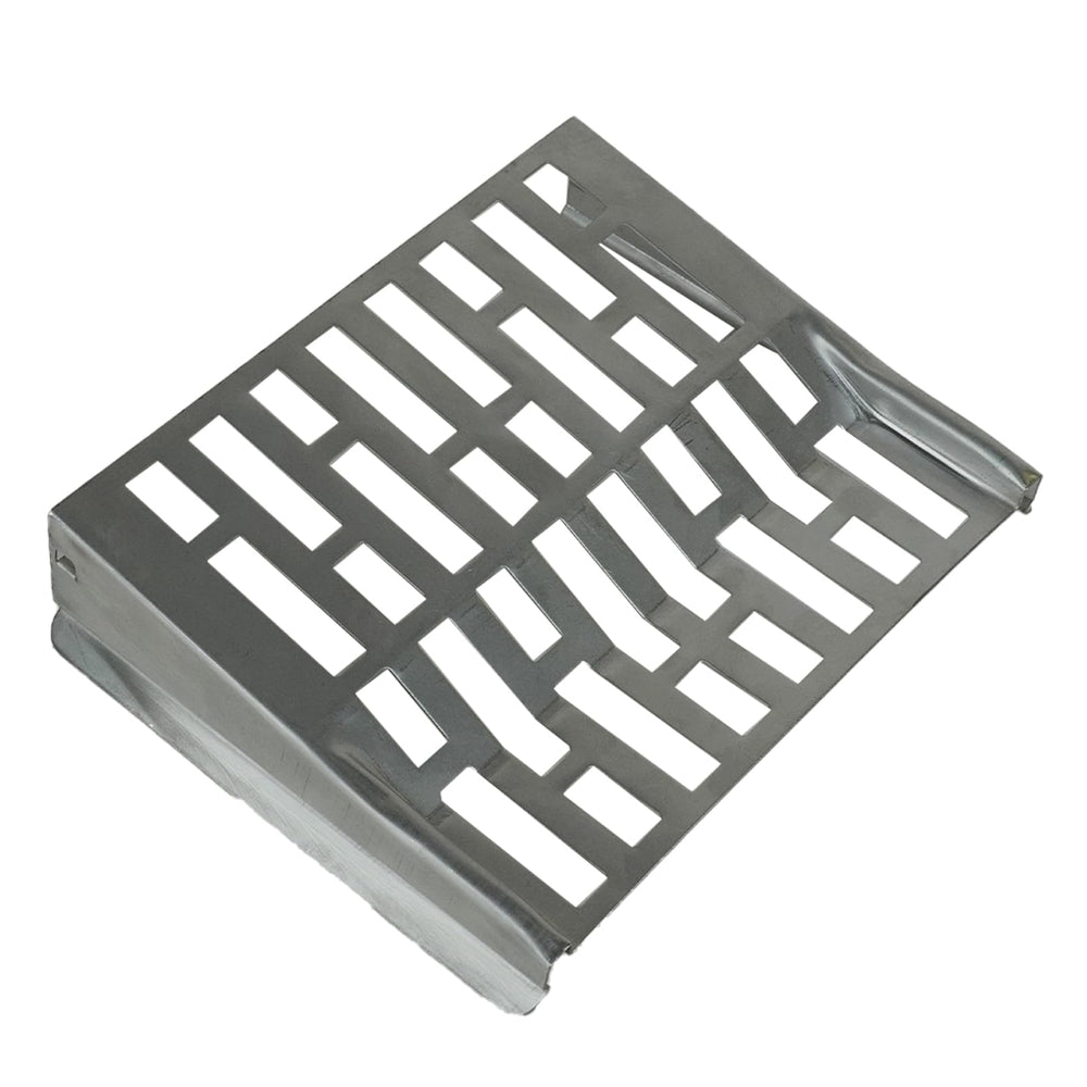 Birdkiss metal seed guard close-up preventing spillage and deterring squirrels