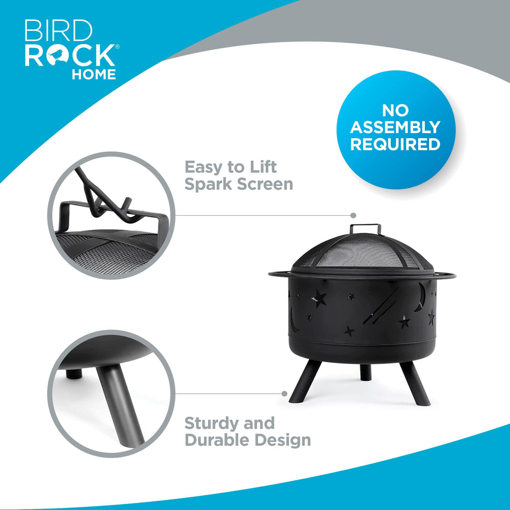 BIRDROCK HOME textured black finish detail showing durability against heat and weather exposure