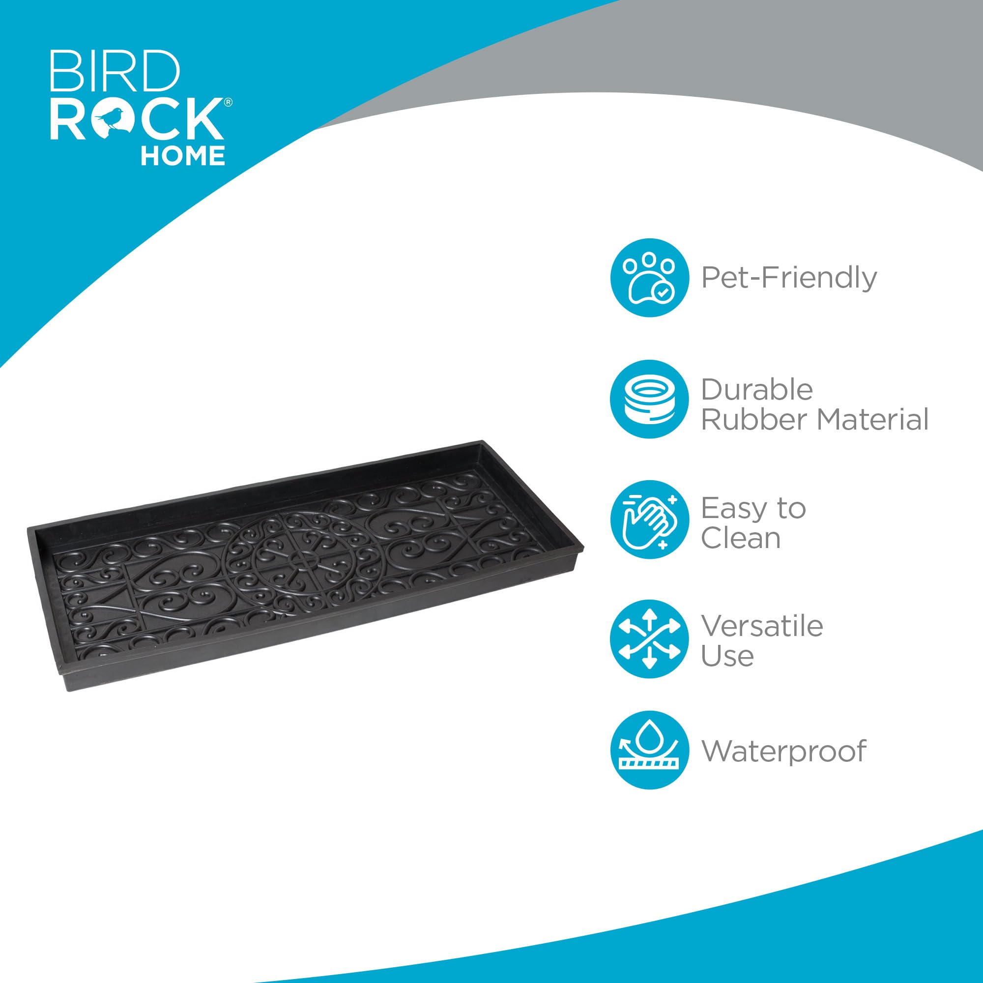BIRDROCK HOME tray used under dog bowls to prevent spills