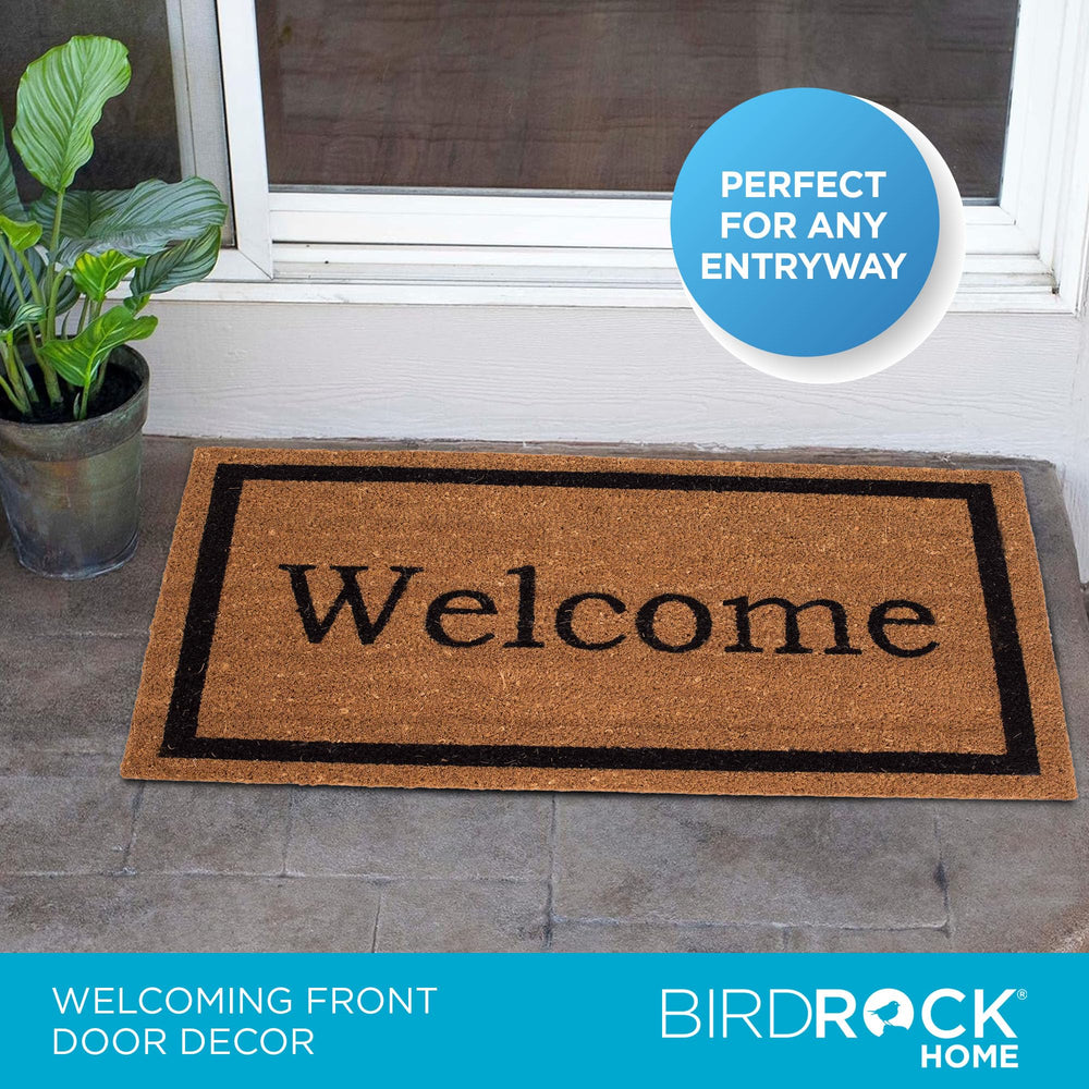 BIRDROCK HOME close-up of coir texture for effective dirt scraping