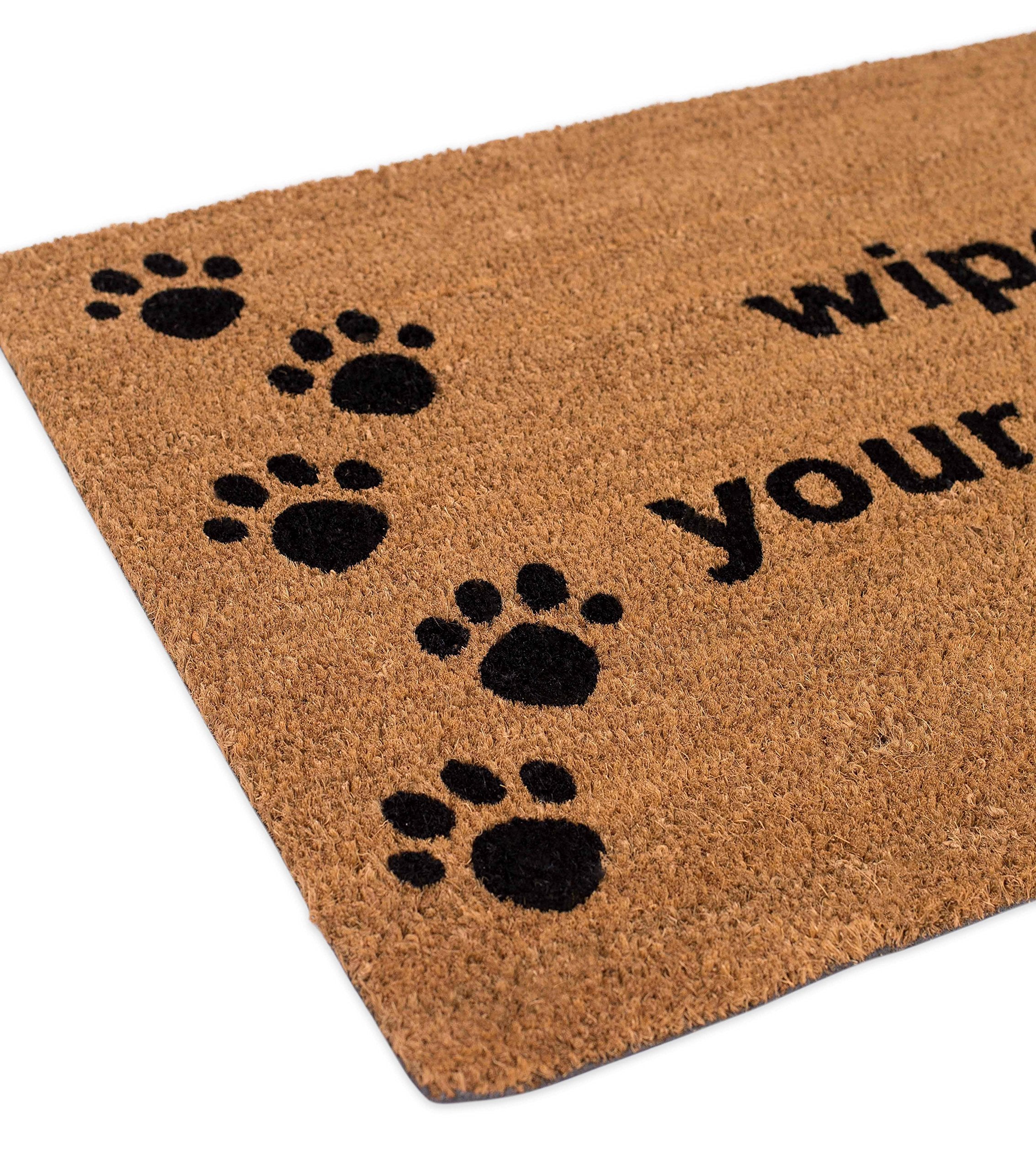 BIRDROCK HOME mat in use at front door catching dirt and moisture from shoes