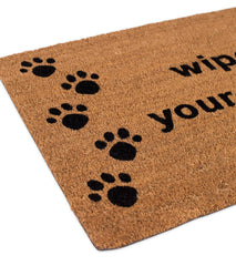 BIRDROCK HOME mat in use at front door catching dirt and moisture from shoes