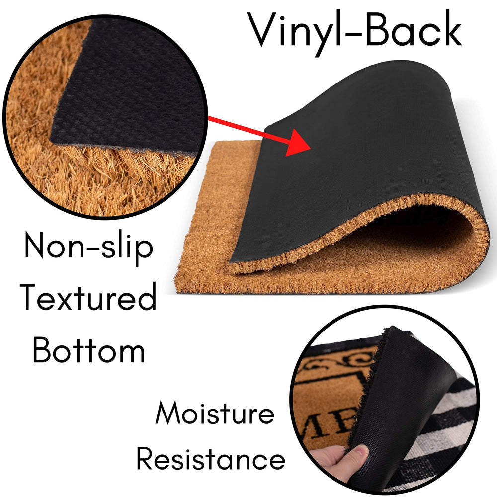 BIRDROCK HOME side profile displaying low 0.65 inch height for door clearance