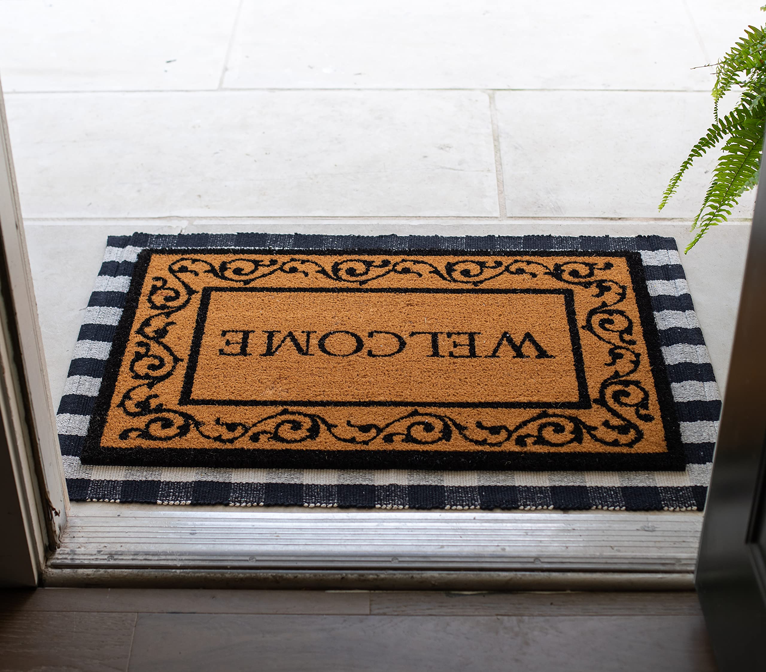BIRDROCK HOME lifestyle porch setting enhancing entrance appearance and cleanliness