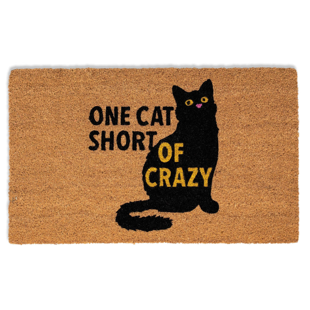 BIRDROCK HOME front view doormat showing welcome design and protection