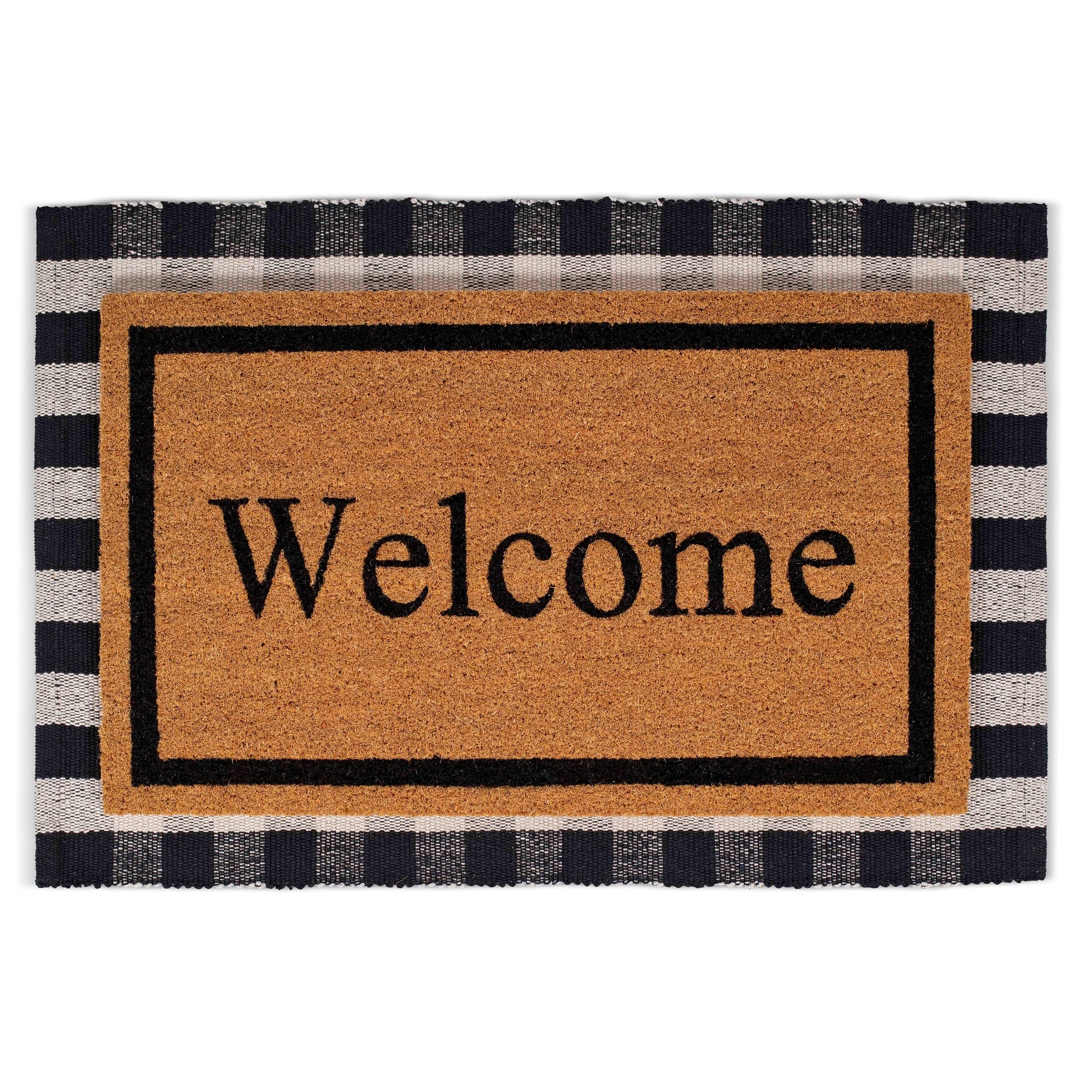BIRDROCK HOME front view mat at entry for clean doorway