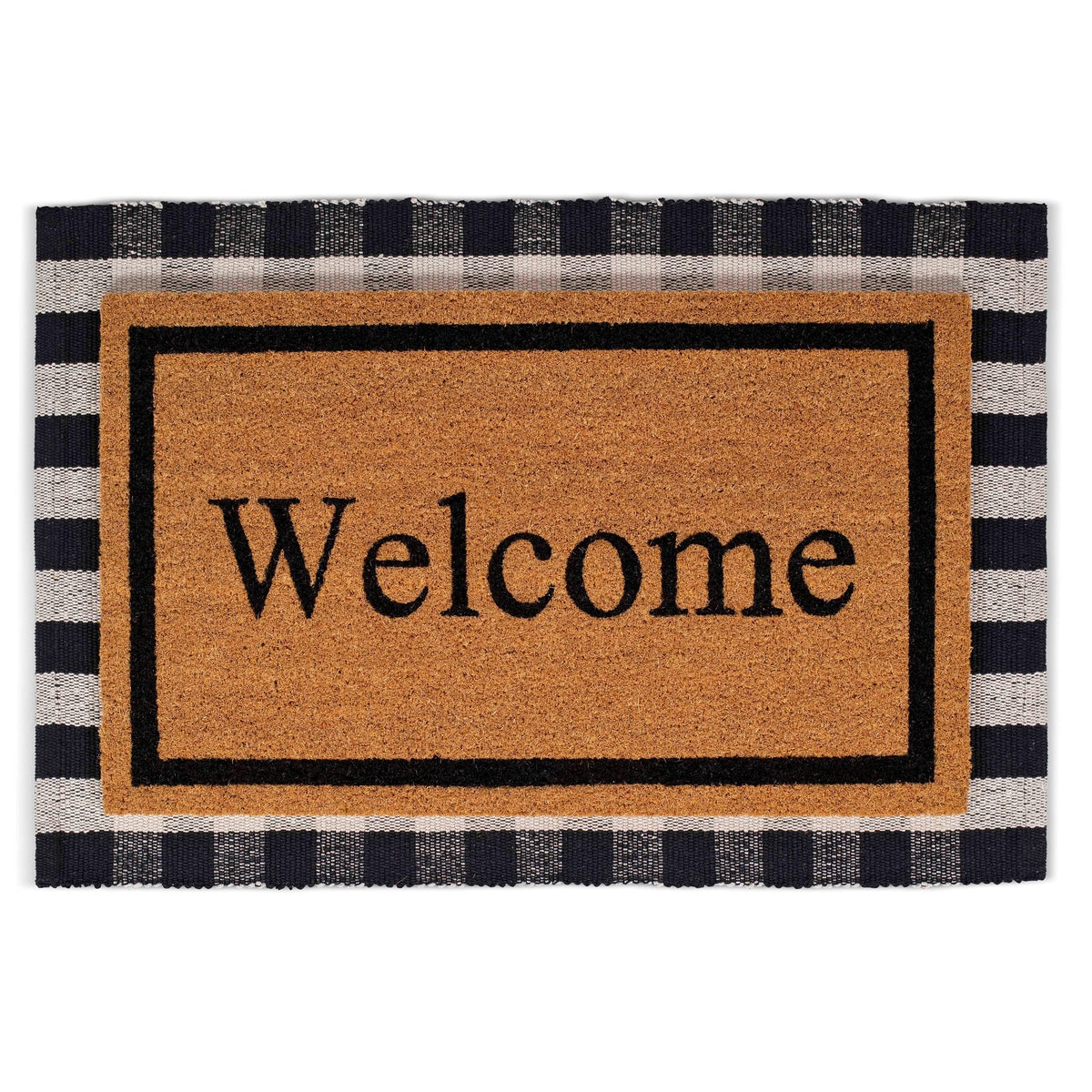 BIRDROCK HOME front view mat at entry for clean doorway