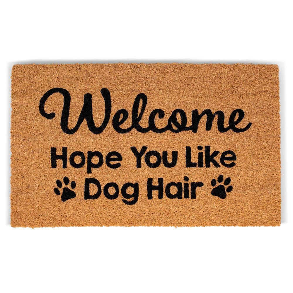 BIRDROCK HOME front view doormat showing welcome message and curb appeal