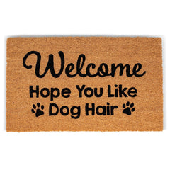 BIRDROCK HOME front view doormat showing welcome message and curb appeal