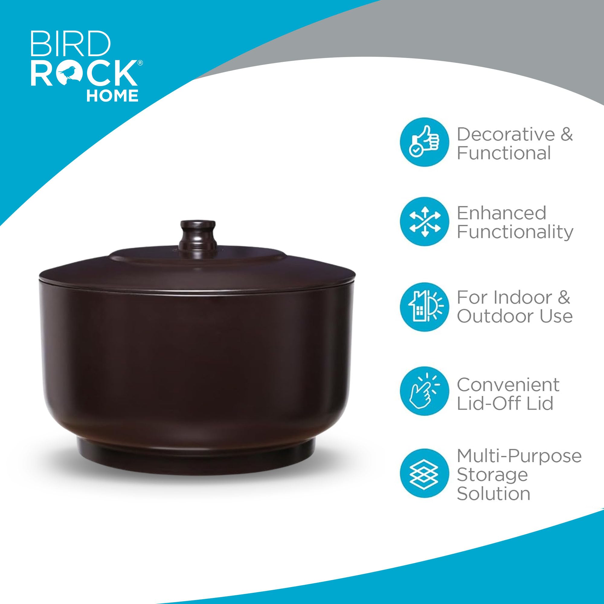 BIRDROCK HOME footed base detail promoting drainage and surface protection