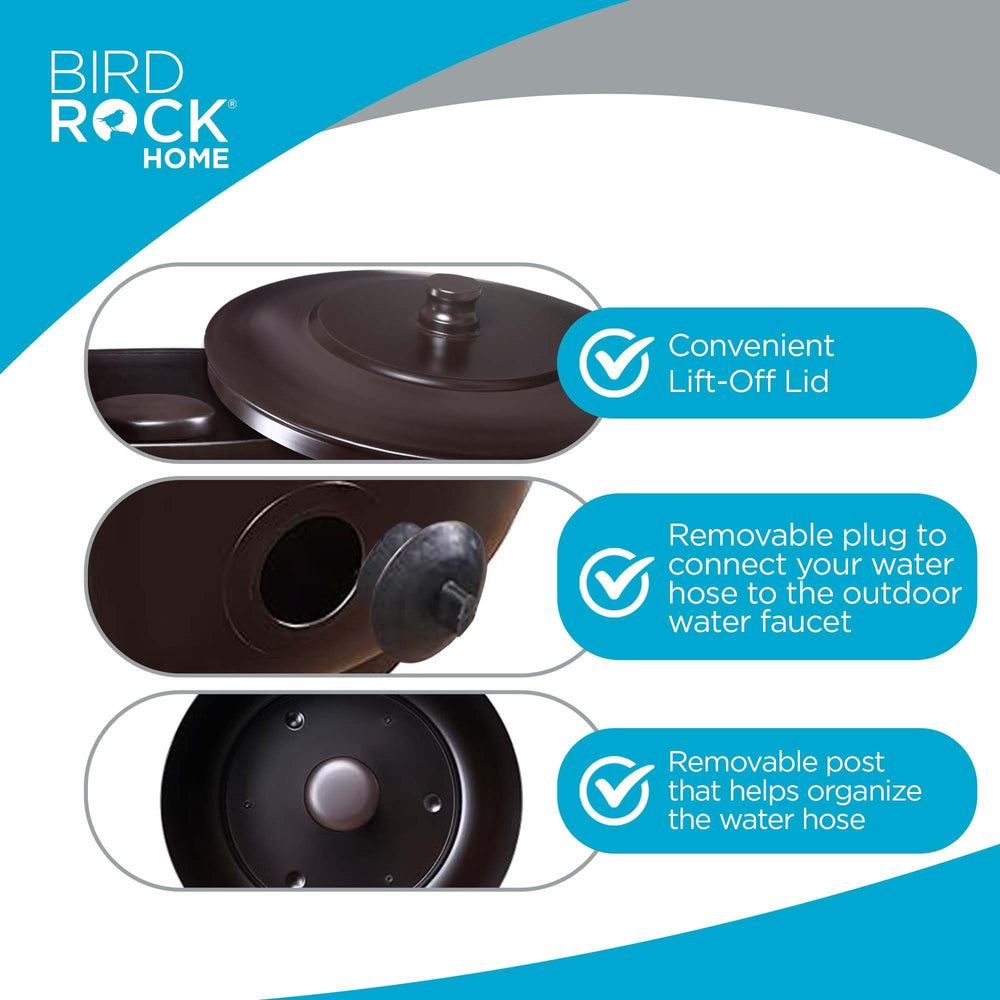 BIRDROCK HOME next to a chair for scale demonstrating compact storage benefit