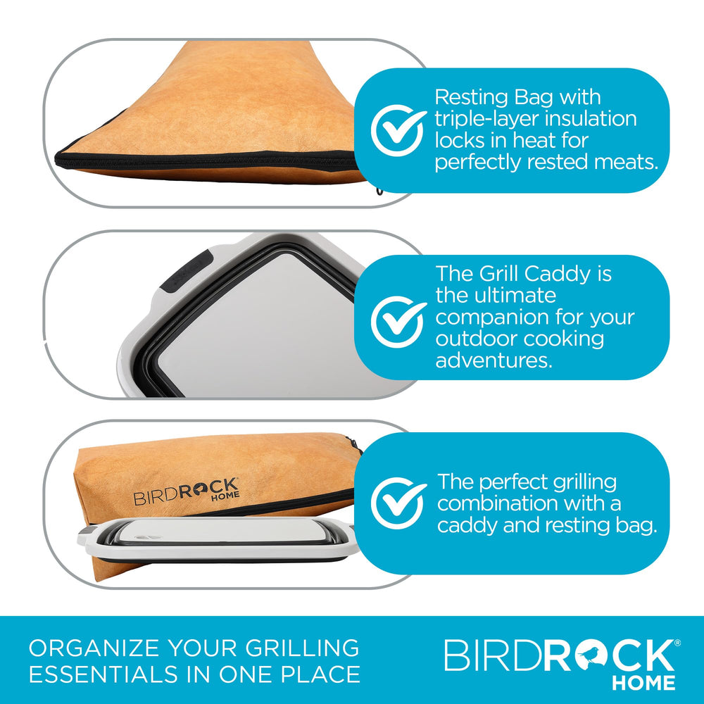 BIRDROCK HOME non-slip legs and handles detail, secure handling benefit