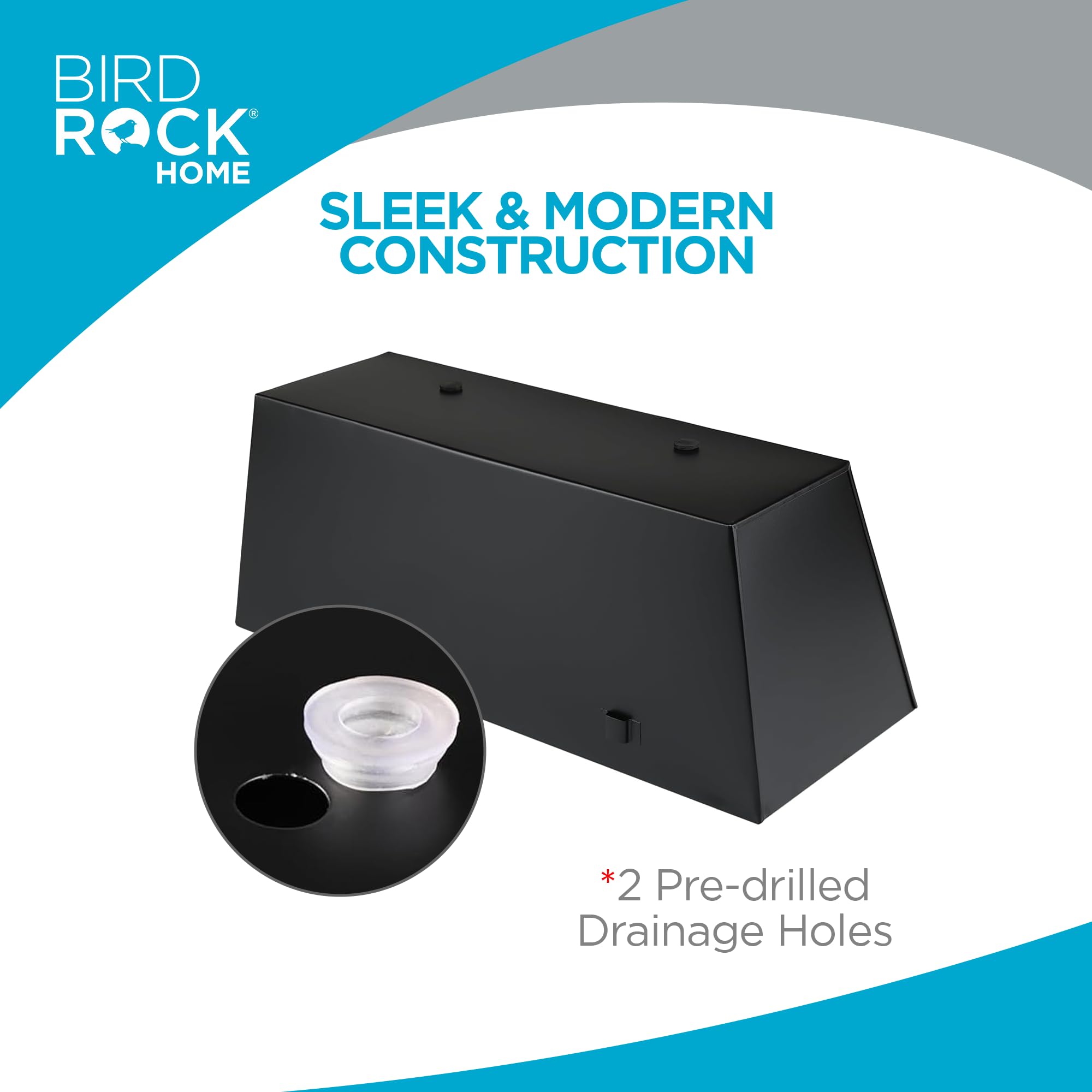 BIRDROCK HOME planter beside ruler showing size and capacity for planning plantings