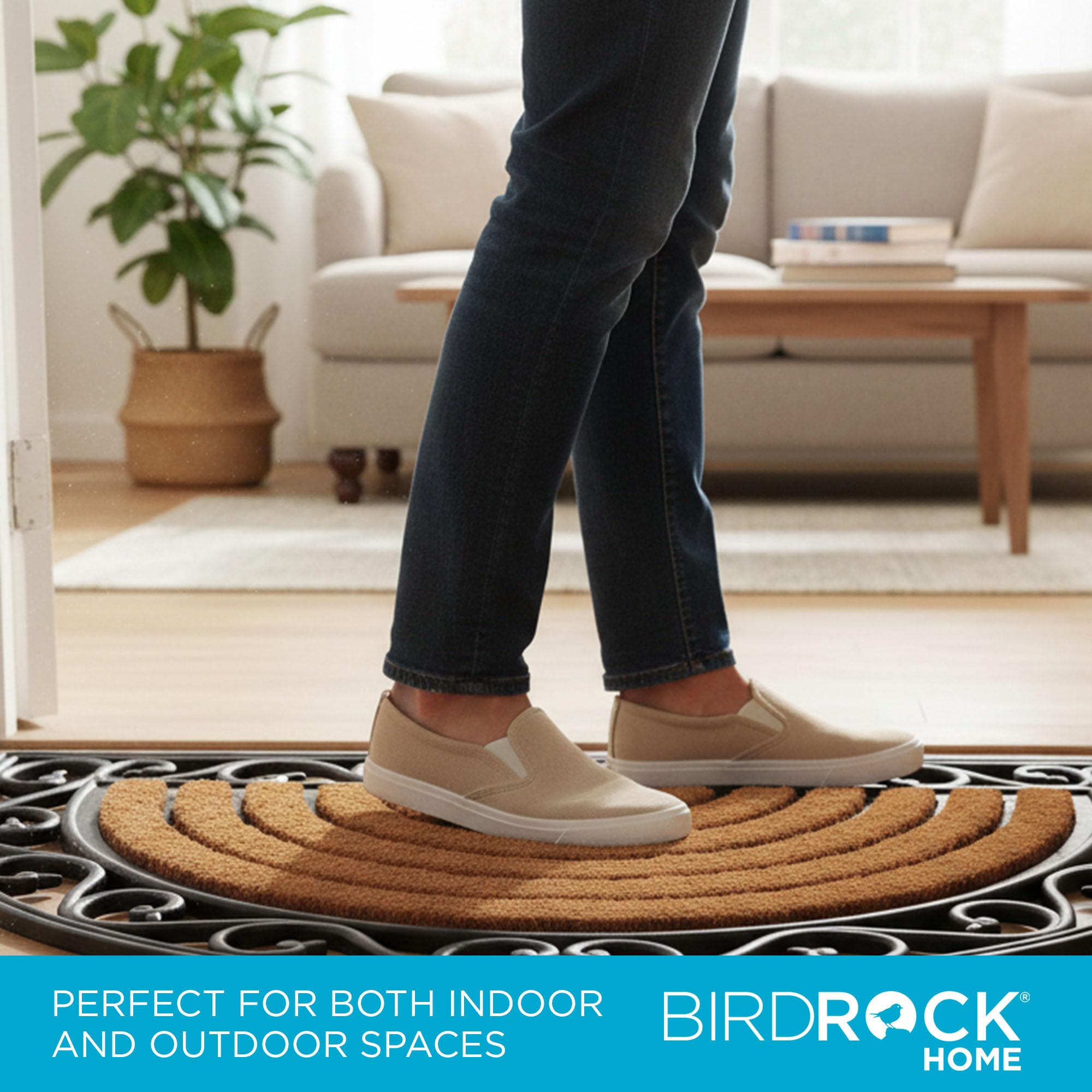 BIRDROCK HOME next to door for scale illustrating ideal 18x30 fit