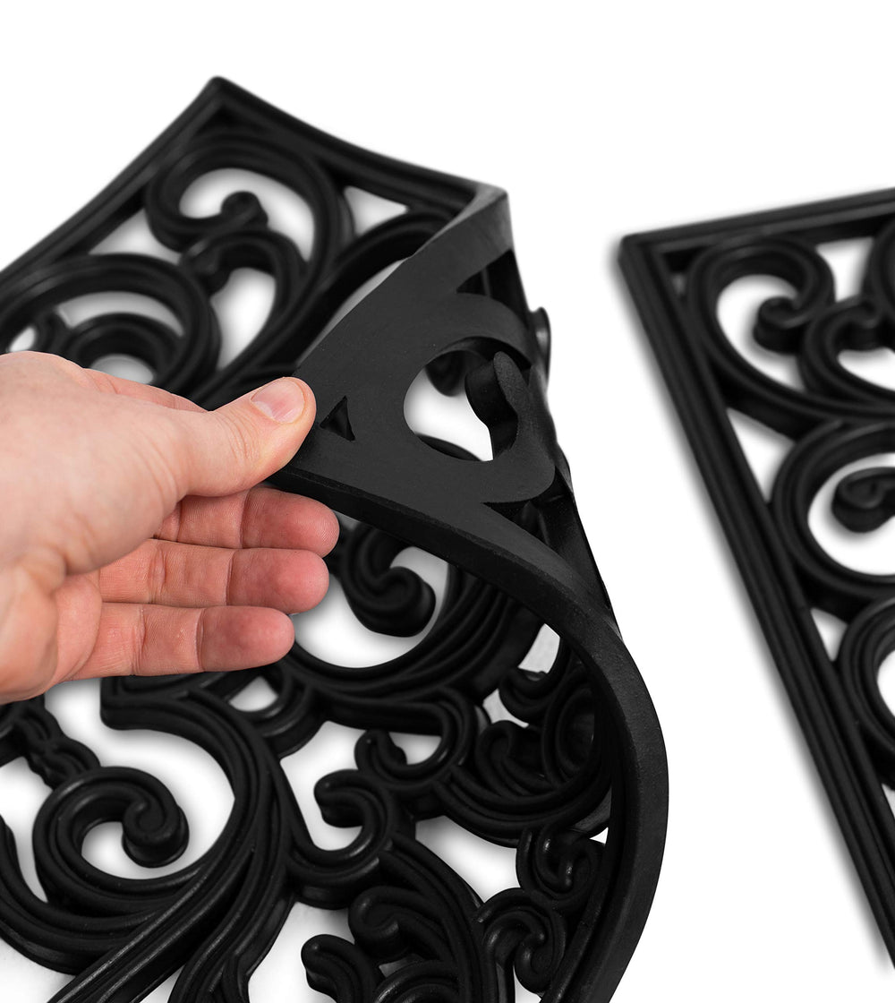 BIRDROCK HOME product label and material detail conveying durable rubber construction