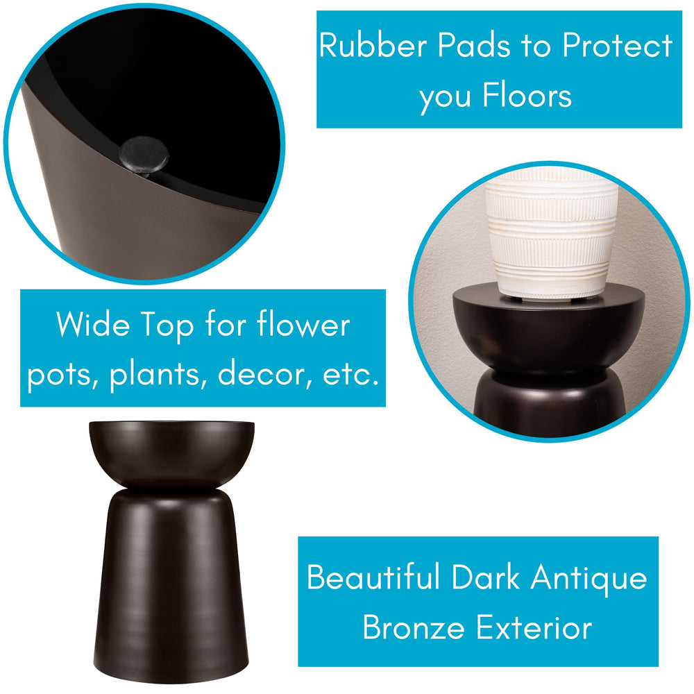 BIRDROCK HOME close view of dark antique bronze finish revealing durable coating
