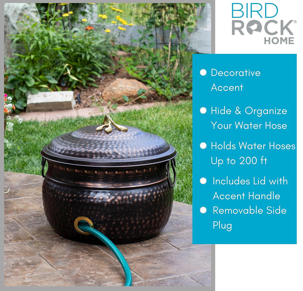 BIRDROCK HOME top view open with coiled hose for capacity clarity