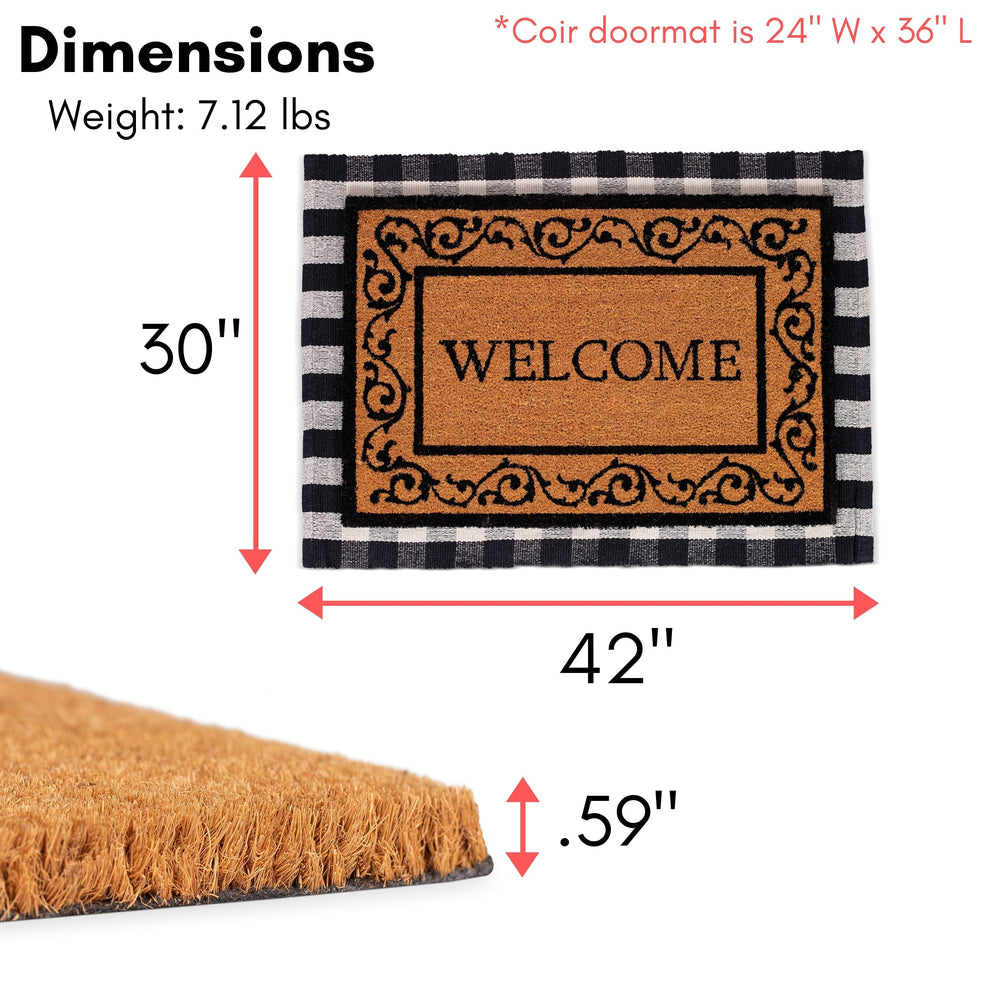 BIRDROCK HOME vinyl backing detail providing non-slip grip and increased durability