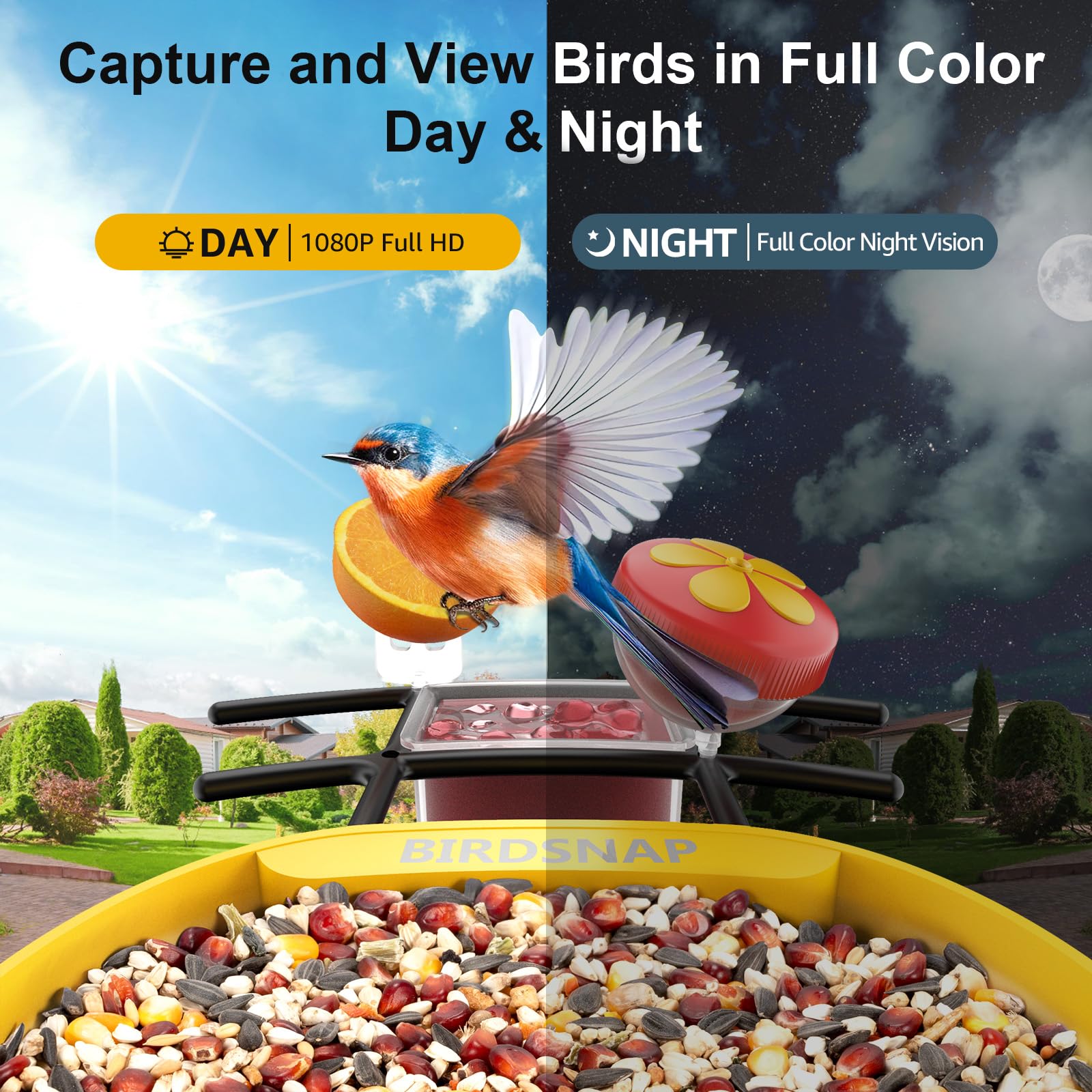 birdsnap app livestream screenshot, instant alerts and sharing benefit