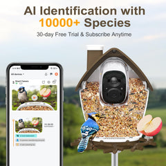 birdsnap camera close-up lens highlighting 2K clarity and detection
