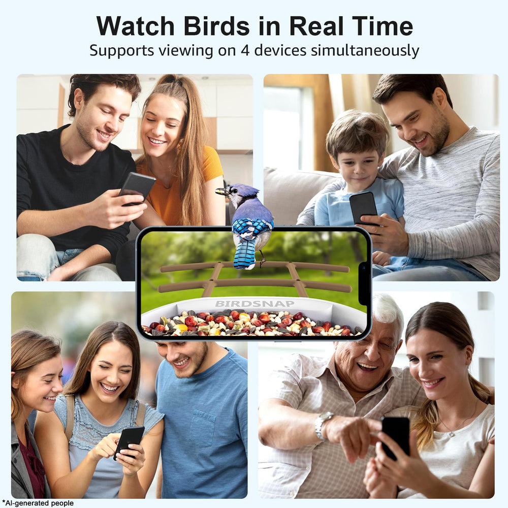 birdsnap 64GB memory card beside feeder illustrating local video storage
