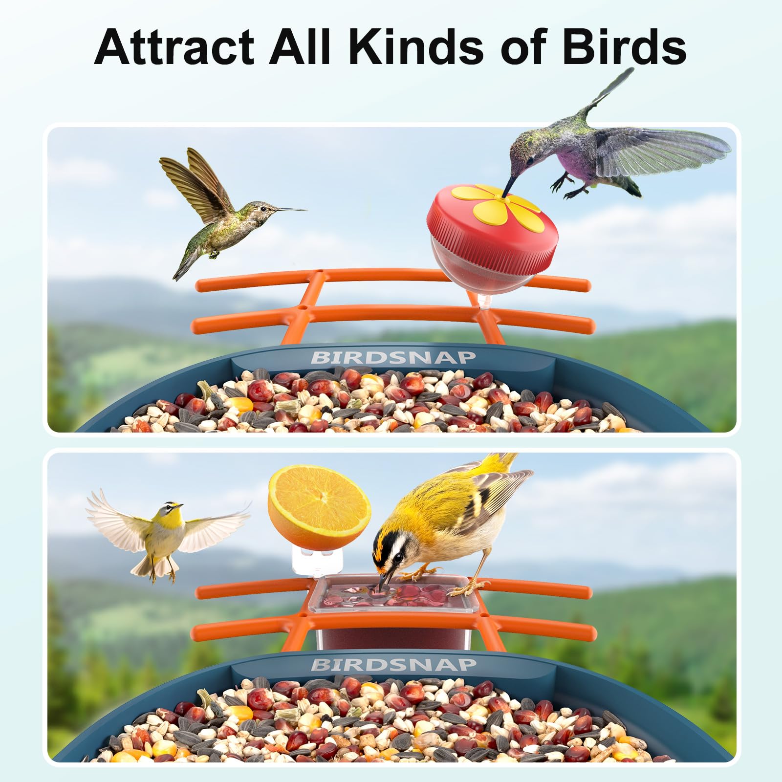 birdsnap side view highlighting weather seals and IP65 rating, protects electronics outdoors