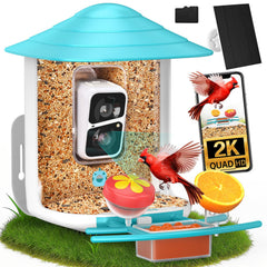 birdsnap TUC front view showing feeder and camera, clear viewing for backyard watching