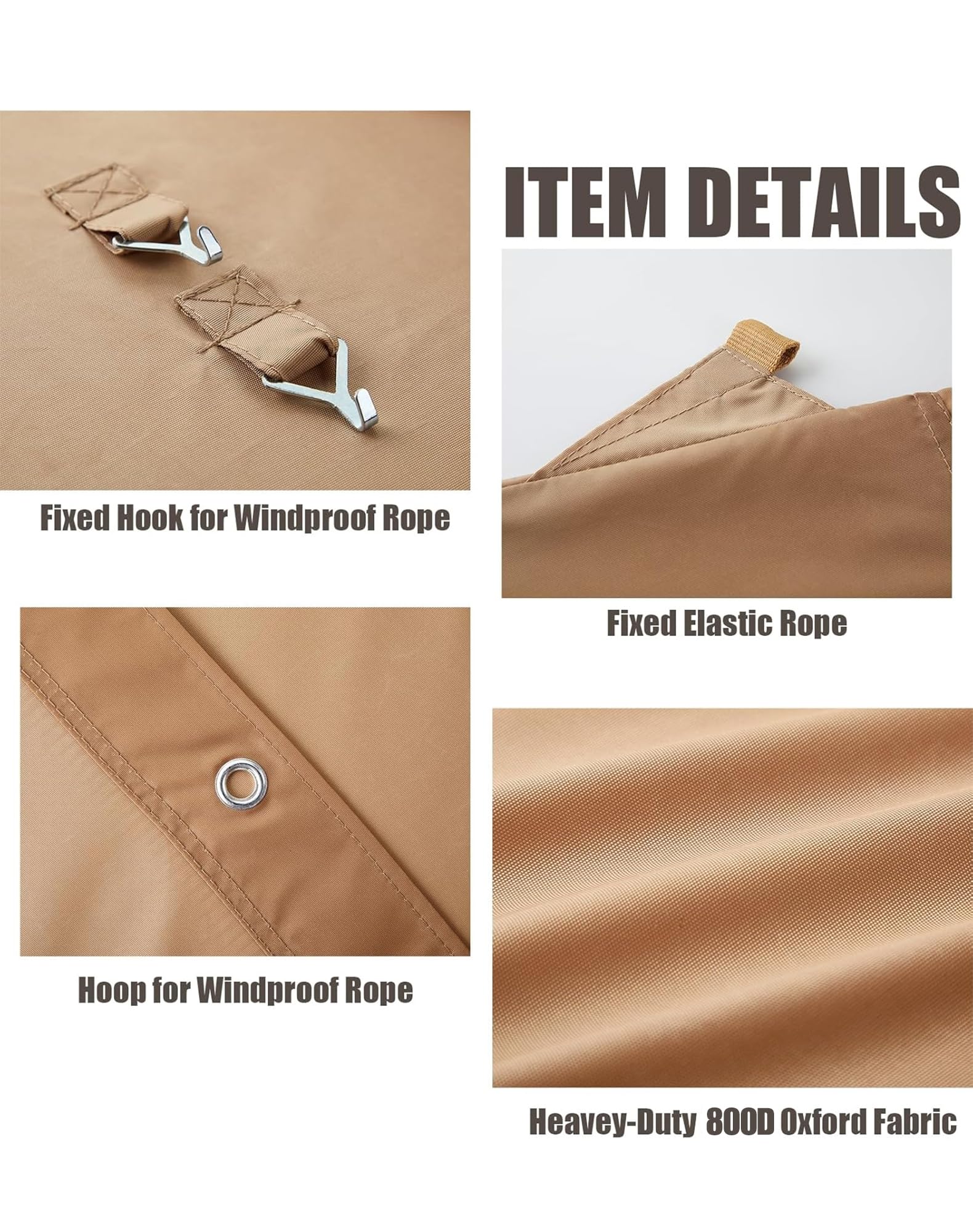 Birodeko 36 ball bungee cords included for quick, tool-free canopy installation