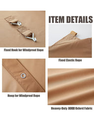 Birodeko 36 ball bungee cords included for quick, tool-free canopy installation