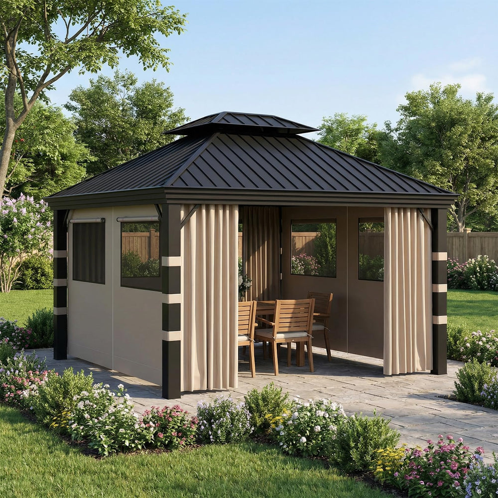 Birodeko folded panel stored compactly highlighting easy storage and seasonal use benefit