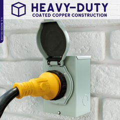 BISupply watertight spring cover detail protecting inlet and preventing moisture ingress