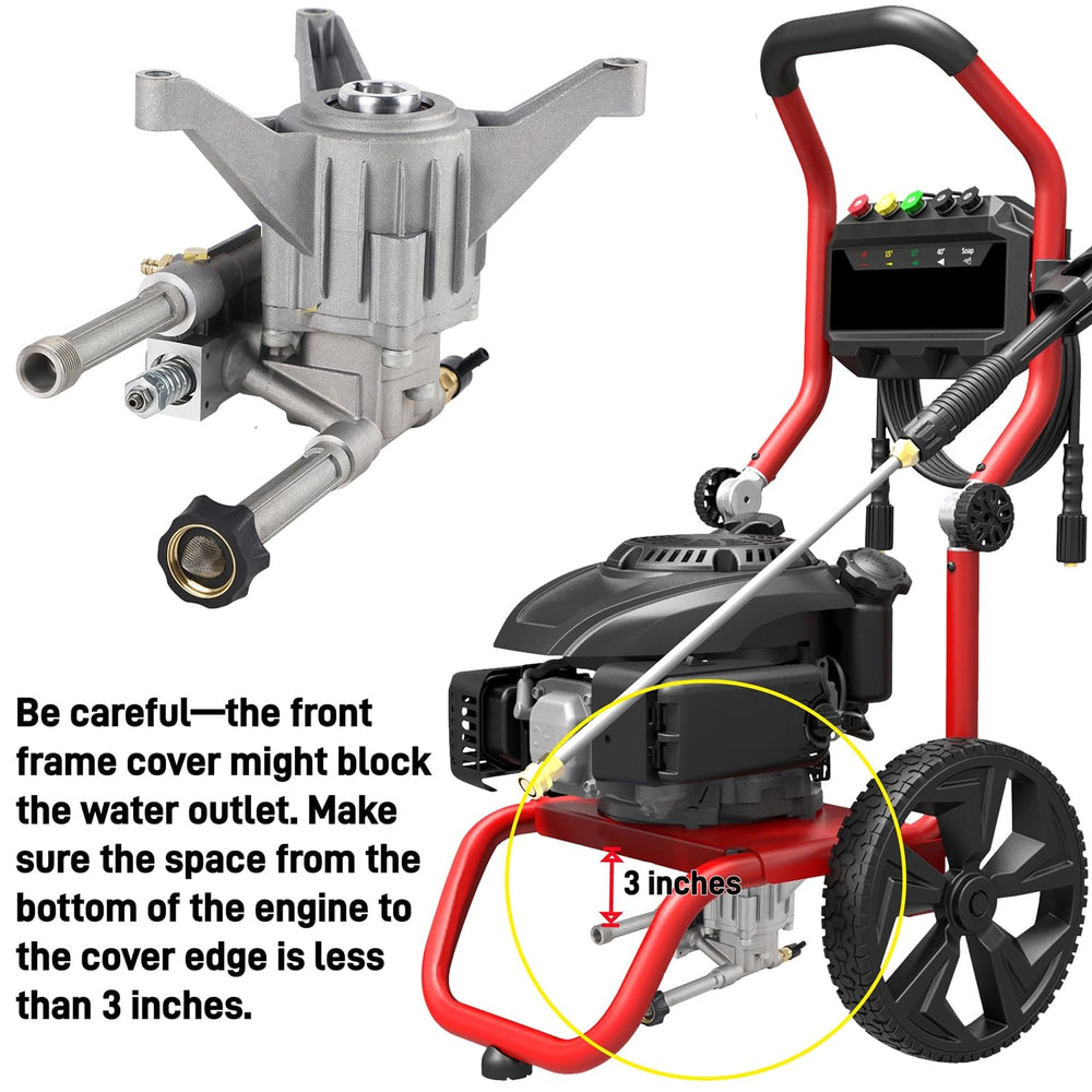 Biswing mounted on gas engine demonstrating direct-fit replacement advantage