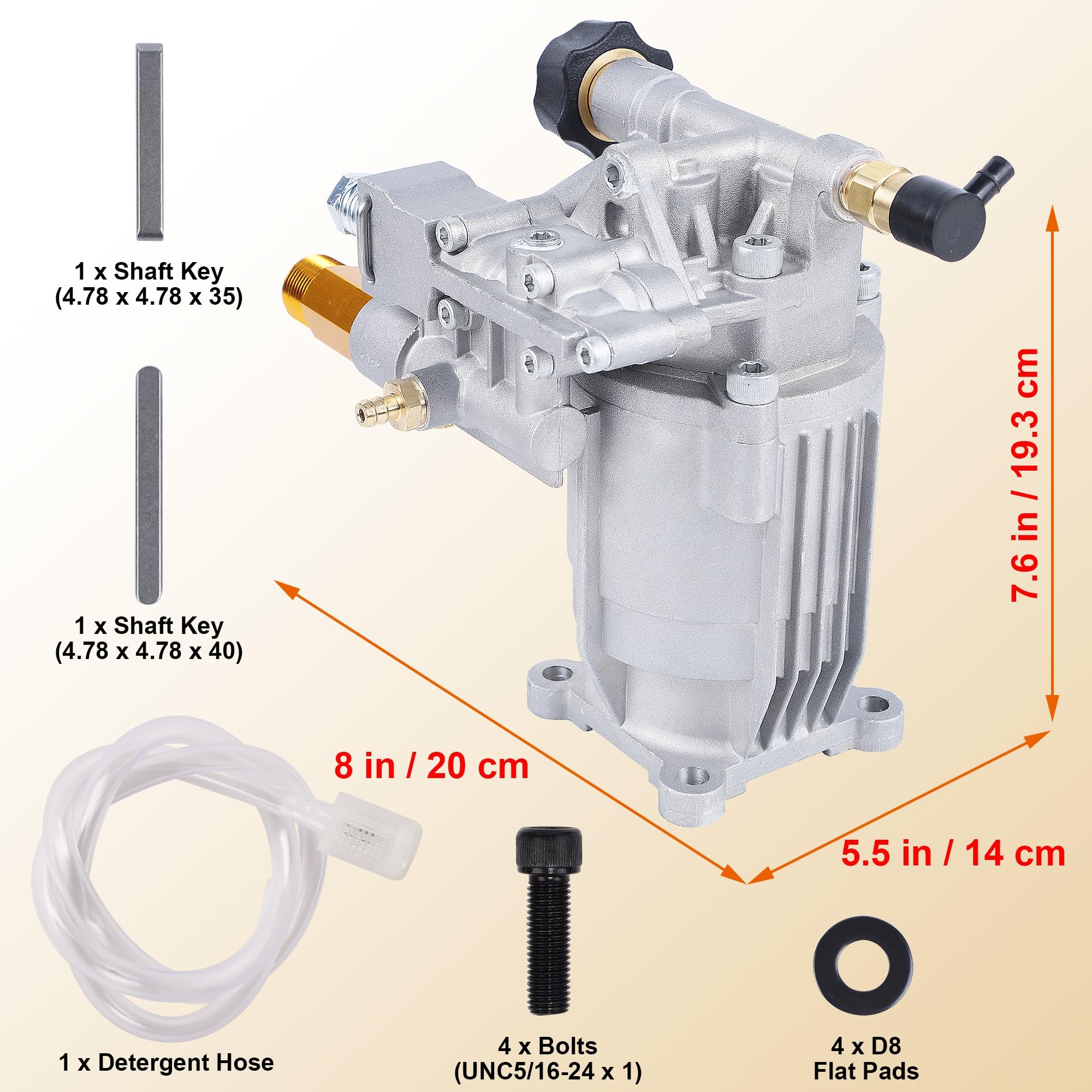 Biswing pump detergent hose and hardware kit included for faster installation readiness