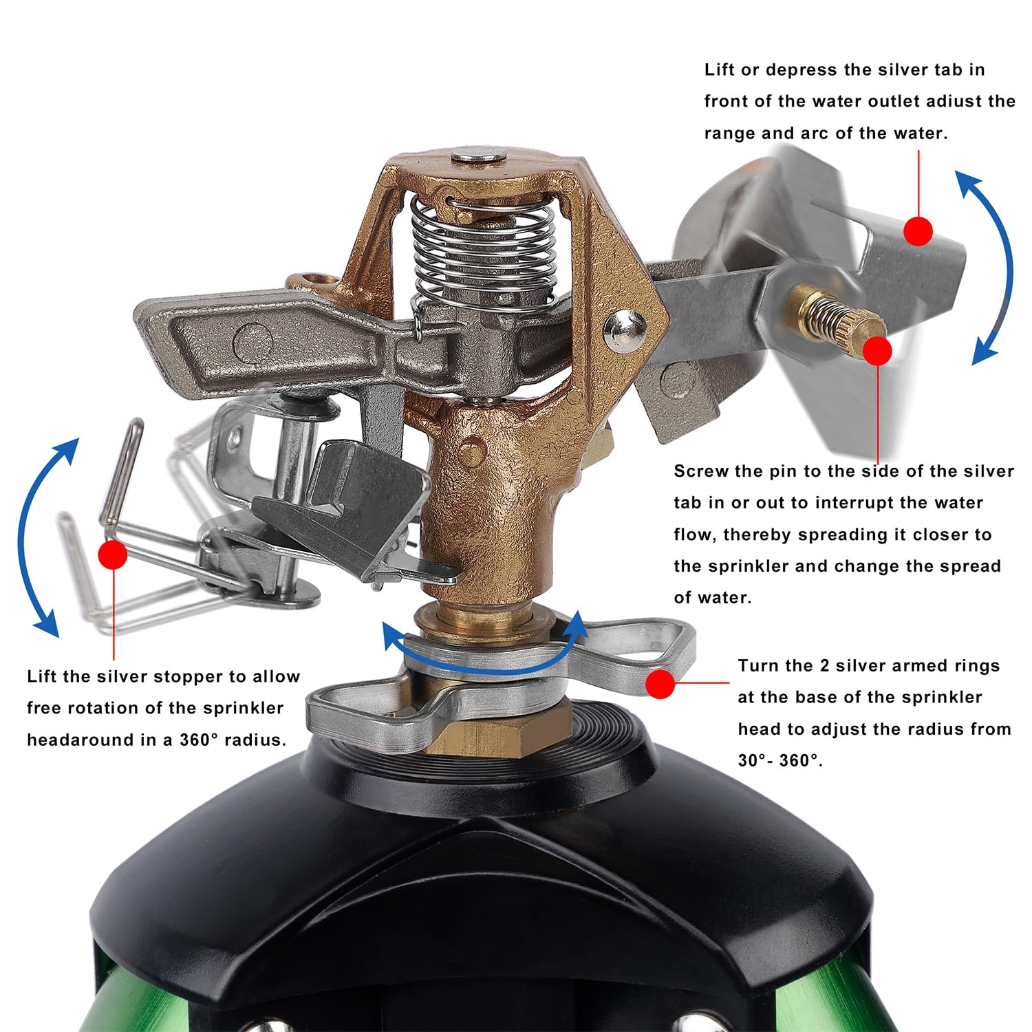 Biswing tripod fully extended demonstrating adjustable height for better coverage