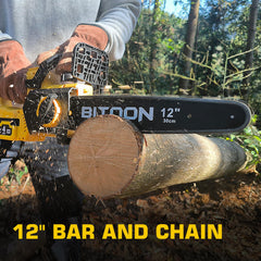 BITOON close-up of chain and bar highlighting sharpness and fast cutting