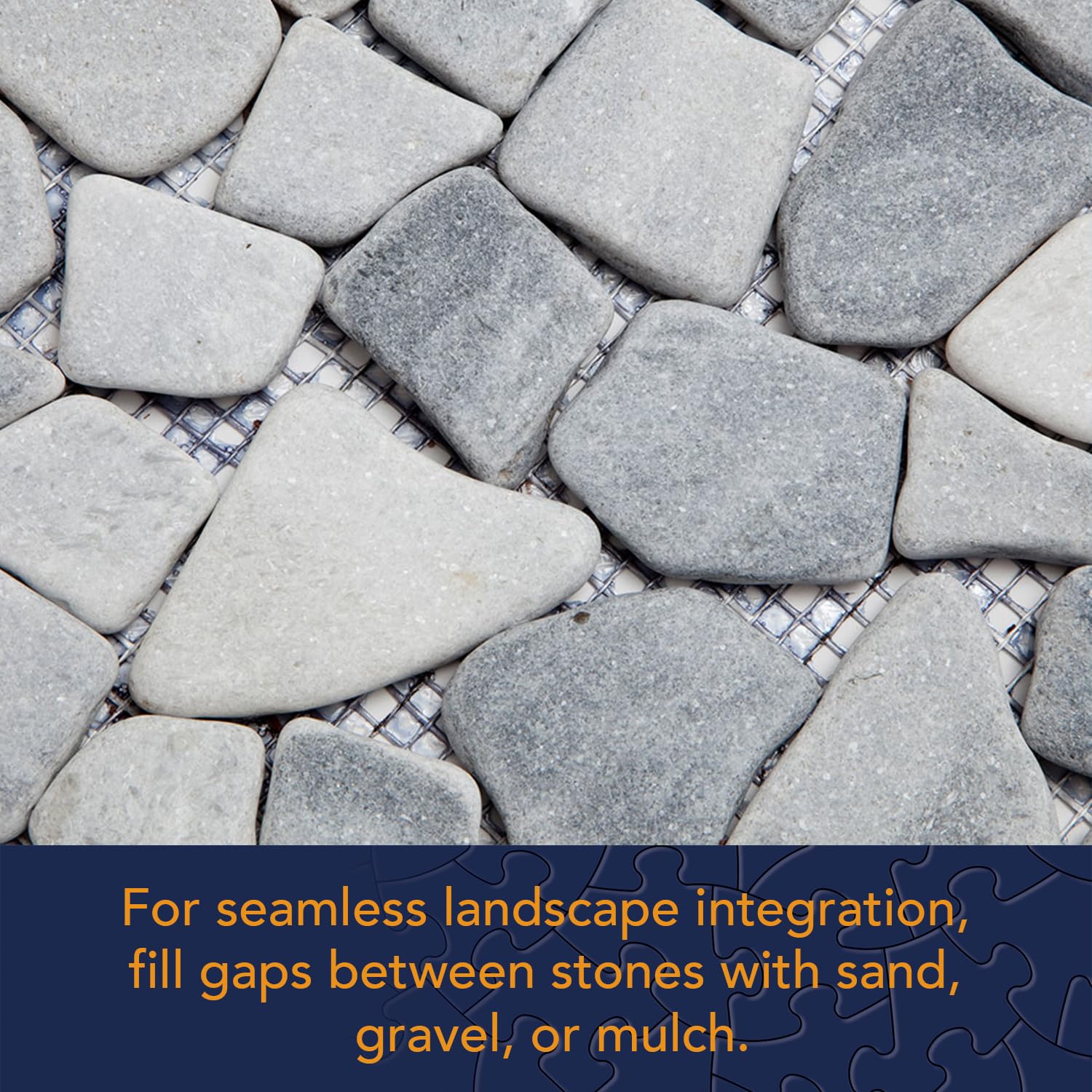 Bits and Pieces barefoot stepping on stone demonstrating comfort and safety