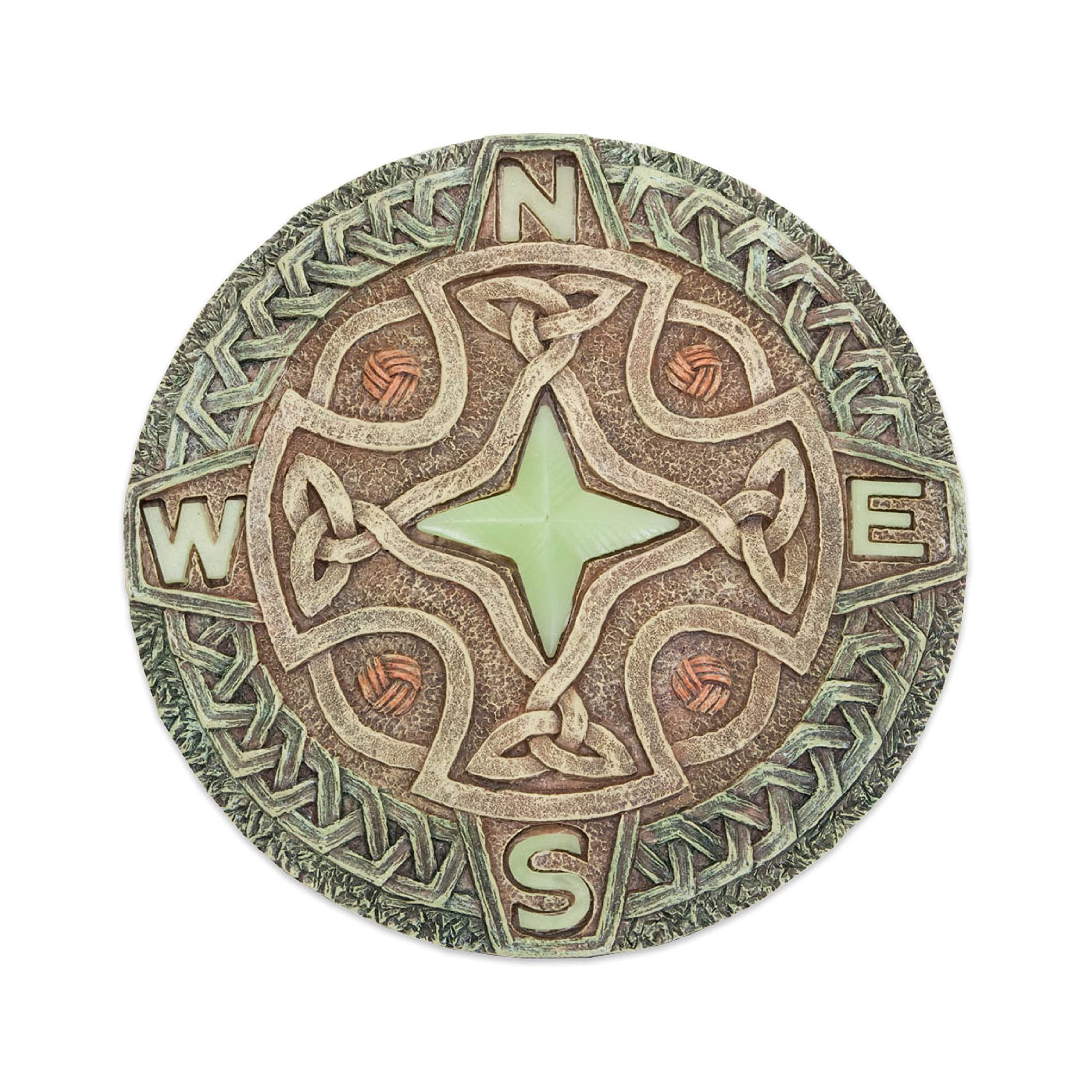 Bits and Pieces front view showing Celtic compass and decorative benefit