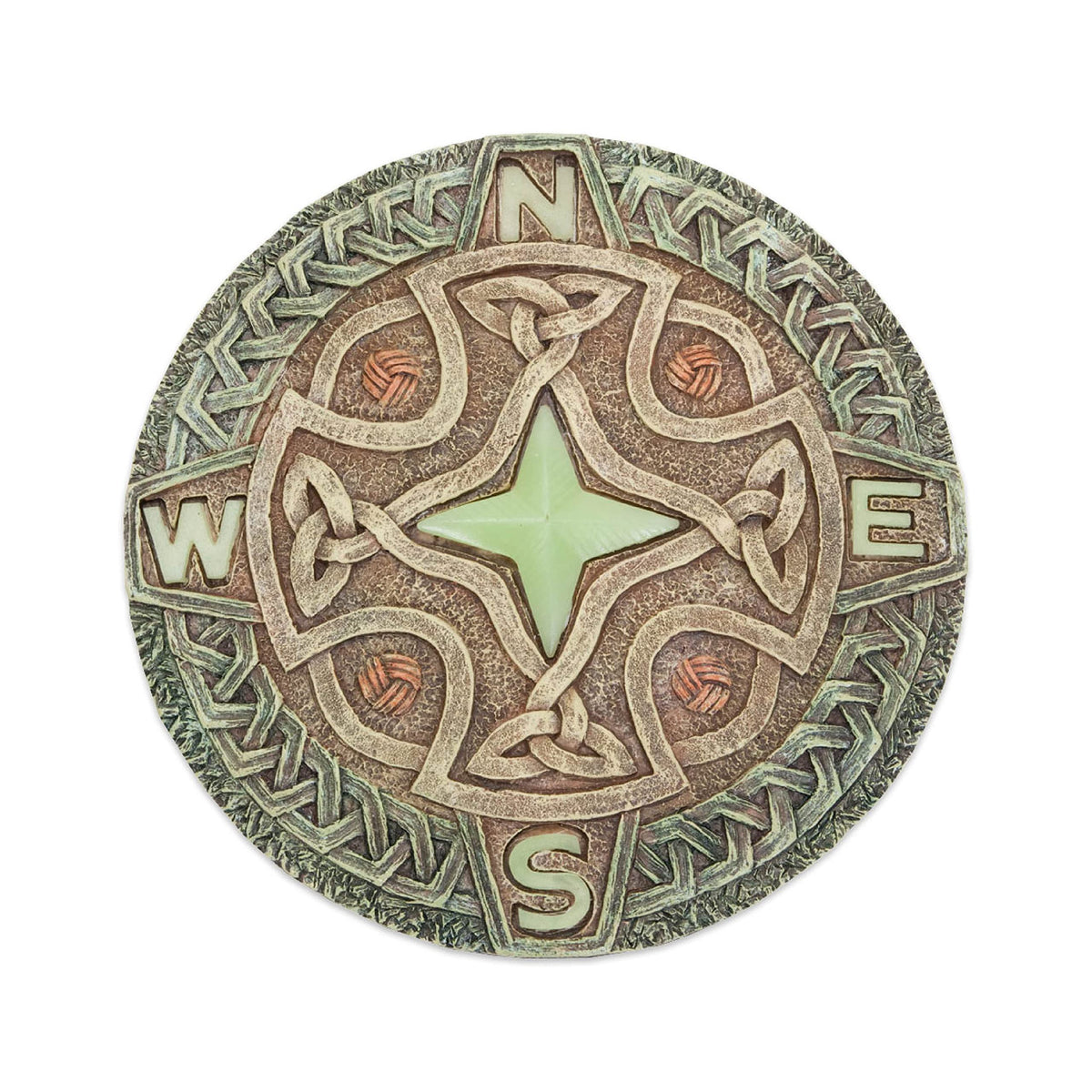 Bits and Pieces front view showing Celtic compass and decorative benefit