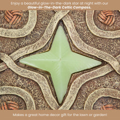 Bits and Pieces placed in a garden bed adding nighttime guidance