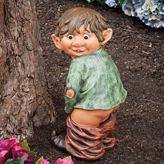 Bits and Pieces side profile highlighting pose and compact garden-friendly size