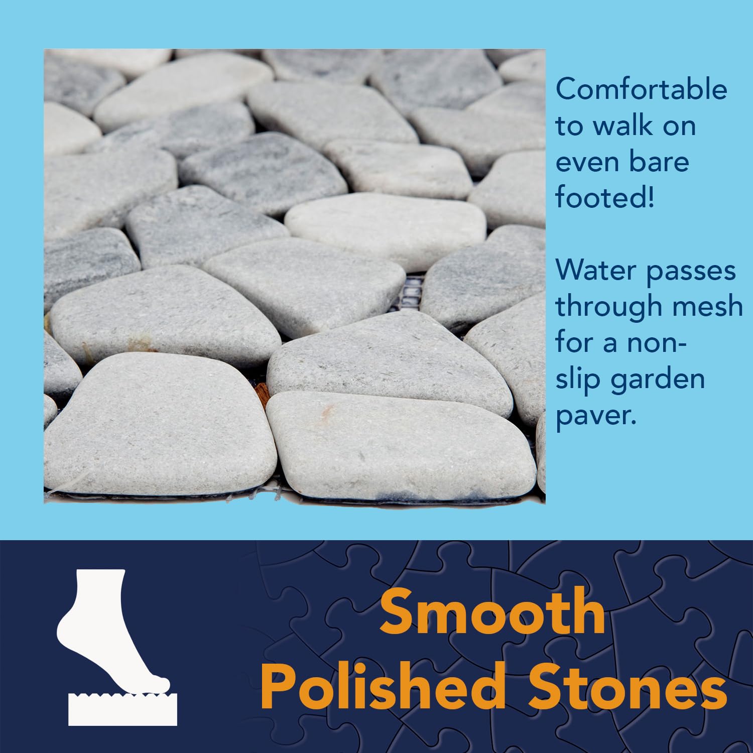 Bits and Pieces three stones arranged as a garden pathway for stable footing