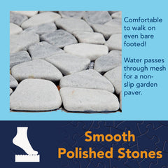 Bits and Pieces three stones arranged as a garden pathway for stable footing