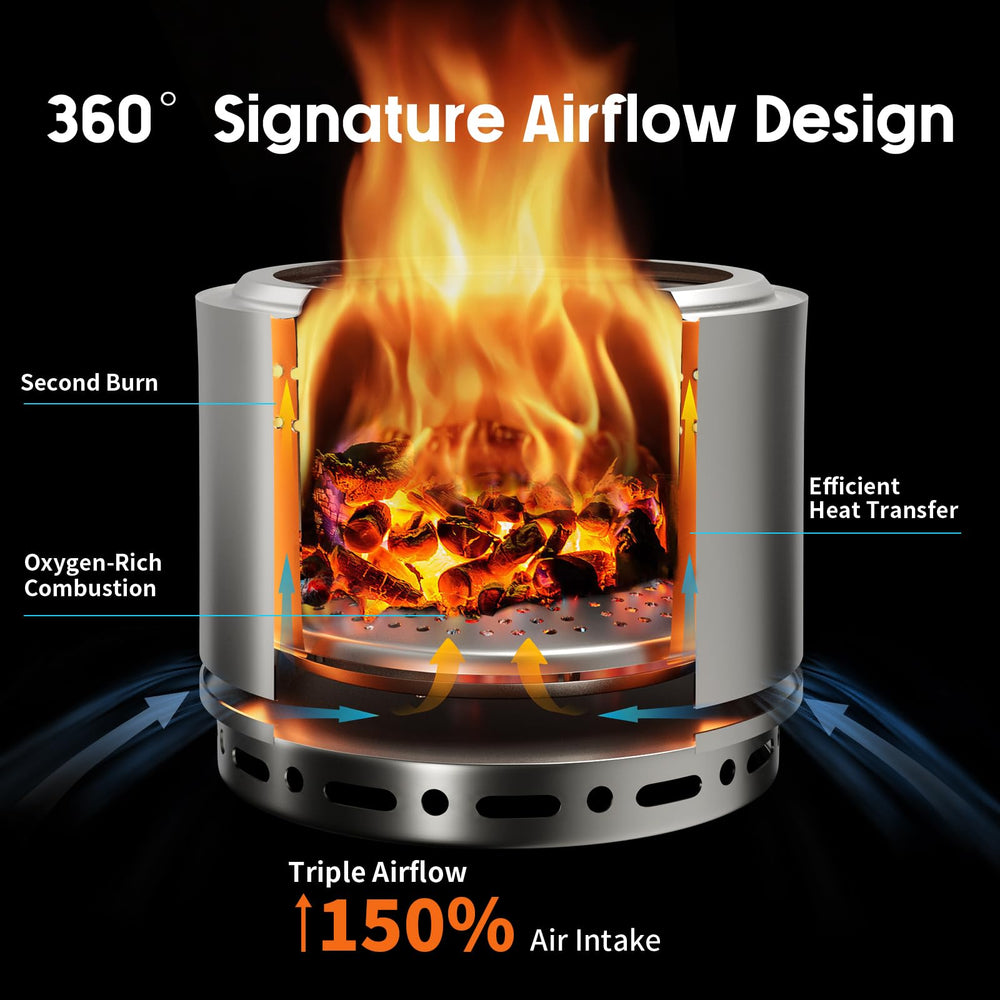 Bittesnew assembled with 316 mesh grill on top for cooking and versatile outdoor meals
