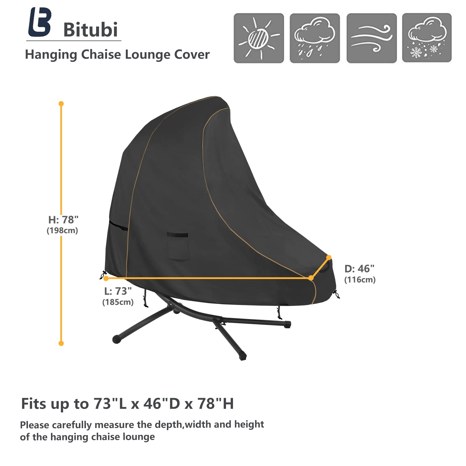 Bitubi close-up 600D fabric texture showing durable protection