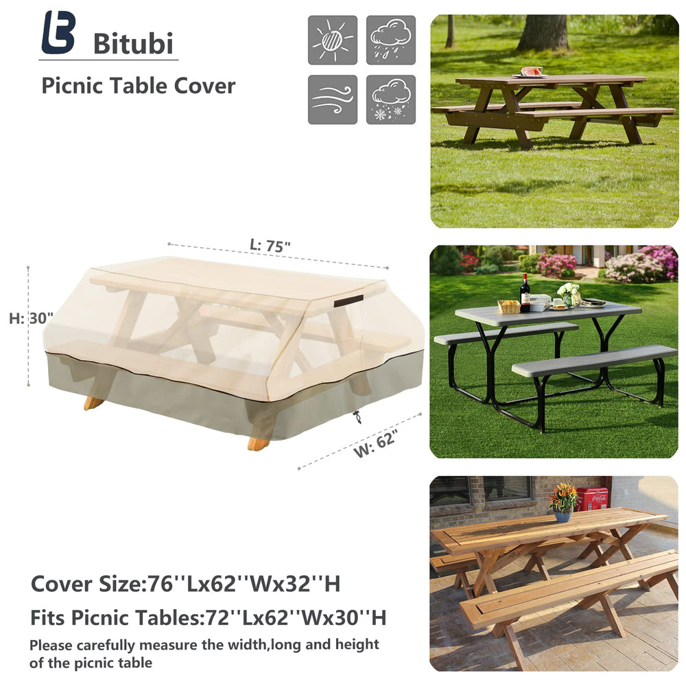 Bitubi close-up 600D fabric texture showing durable water-repellent finish