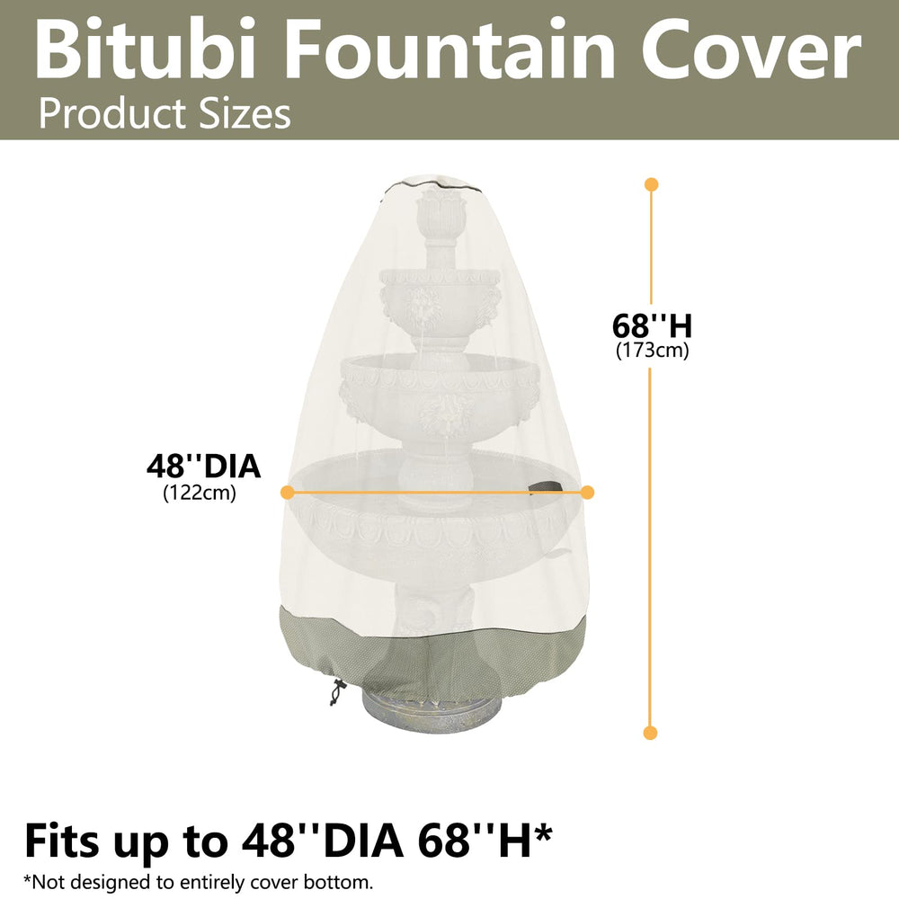 Bitubi close-up of 600D Oxford texture, shows durable waterproof fabric