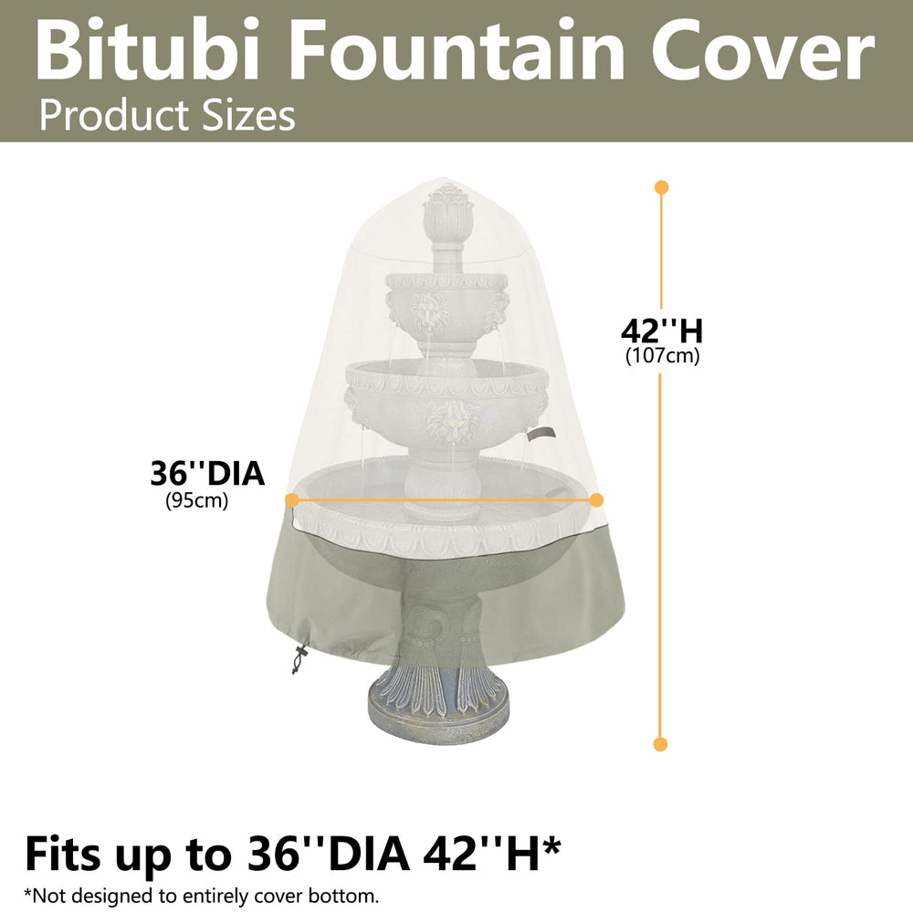 Bitubi close-up 600D fabric texture showing durable waterproof backing